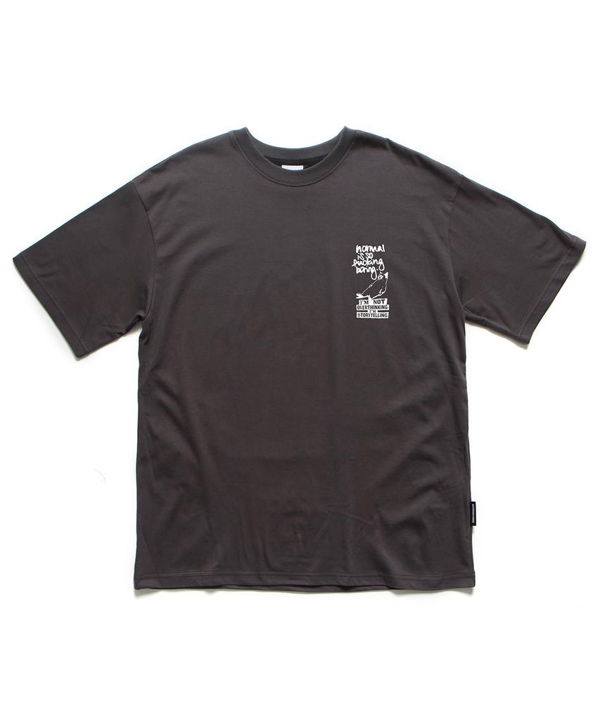 ABNORMALTHING Normal Oversized T-Shirt Black