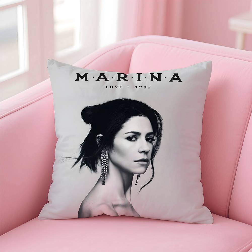 Музыкальный альбом M-Marina And The Diamonds Наволочка с принтом Наволочка для гостиной Диванная подушка Чехол & Декор для спальни