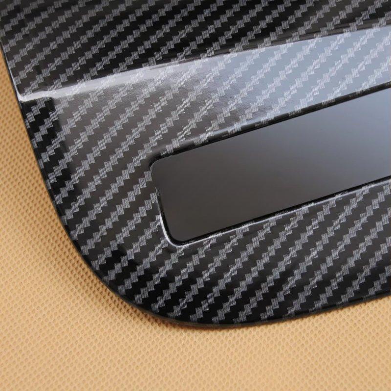 For Mitsubishi Eclipse Cross 2018-2025 Carbon Fiber Car Gas Fuel Tank Cap Oil Box Cover Trim Accessories