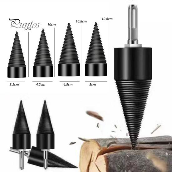 Easy Split Drill Bit Wood Splitter Rustproof Corrosion Resistant Widely Used Universal Wood Splitter Drill Bits with 3 Handles