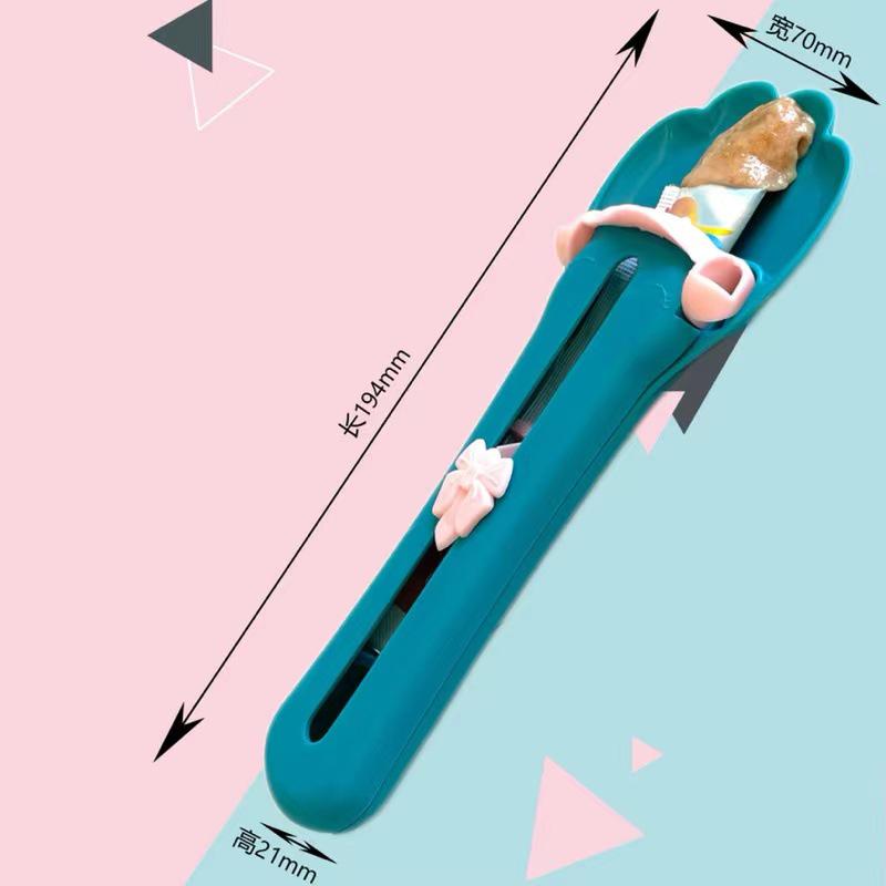 Новая Вирусная Миска-Кормушка для Кошек с Ложкой и Выдавливателем - Игрушка для Котенка