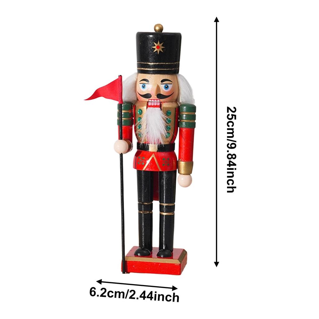 Christmas Decorative Nutcracker Figurine Crafts for Shelves Home Xmas Gift