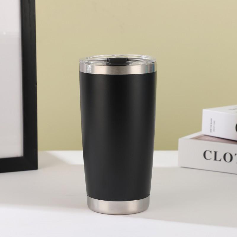 20oz Double Wall Vacuum Insulated Stainless Steel Travel Mug Car Outdoor Use Leakproof Flip Lid 6-12H 6 Colors