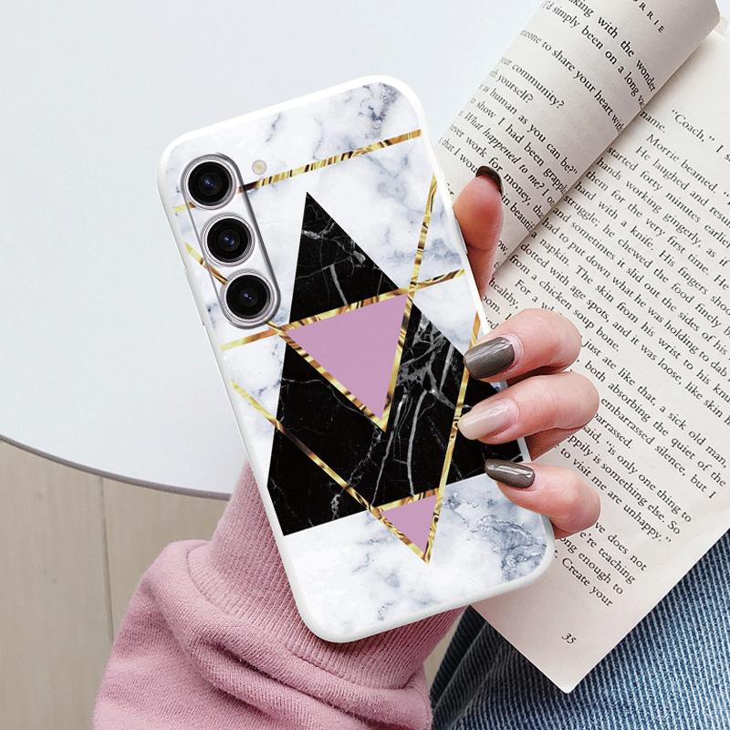 Чехол для Samsung A55 5G Задняя крышка Защитный силиконовый Funda Модный Мраморный Каменный Текстурный Coque для Samsung Galaxy A54 A56 Capa
