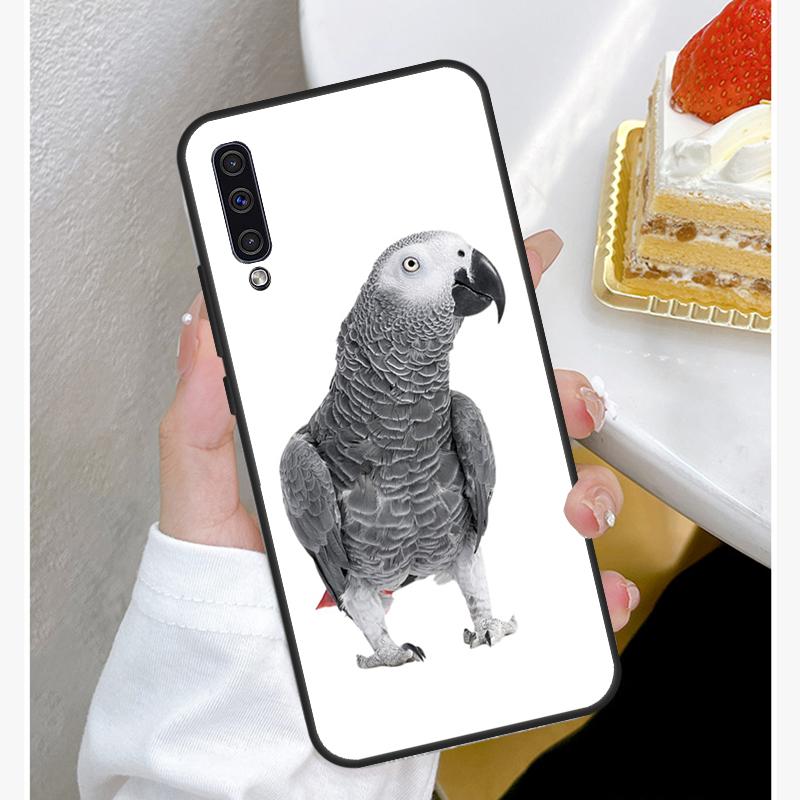 Чехол African Grey Parrot для Samsung A12 A32 A42 A52 A72 A52S A03S A21S A11 A31 A51 A71 A10 A50 A70 с полным покрытием
