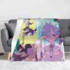 Rem Emilia ReZERO Flannel Throw Blankets Starting Life in Anothers Worlds Anime Blanket for Sofa Couch Warm Bedroom Quilt