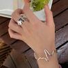 An ECG Personality Bracelet Light Luxury Niche Fashion Versatile Bracelet Wave Luxury Sense Design Gift