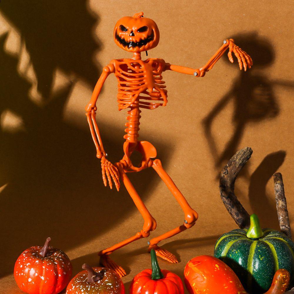 Анатомические Игрушки Реквизит для Фотосъемки Фигурка Тела Тыква Череп Хэллоуин Человеческий Скелет Кость Модель