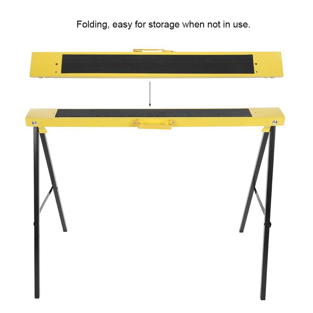 2 шт. складные прочные стальные козлы для пилы переносные нескользящие подставки для работы