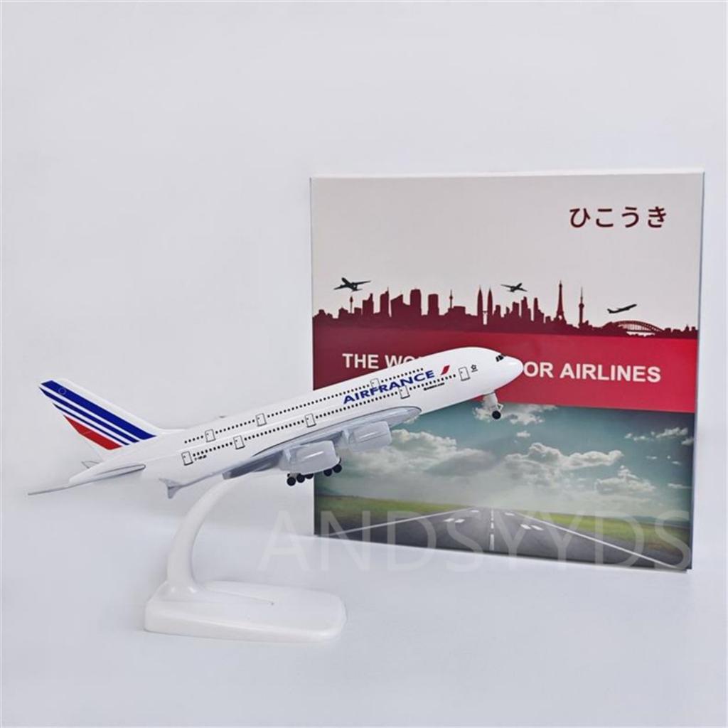 Декор комнаты 20 см Миниатюрный самолет A380 Металл Масштаб 1/400 Самолет Авиалиний Air France Сплав Модель Литой Авиационный Коллекционный