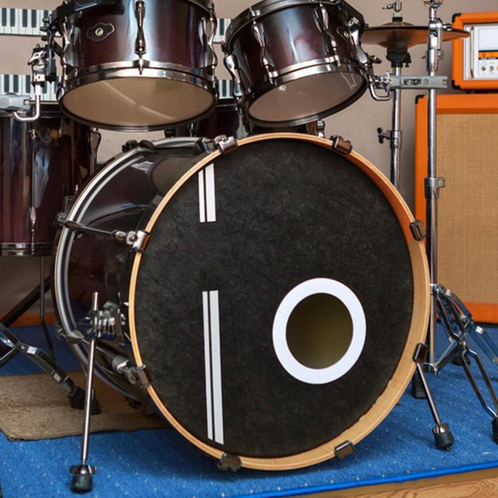 1 шт. Кольцо-протектор для отверстия нижнего порта бас-барабана, противоскользящие накладки, барабанные аксессуары для улучшения качества звука, протектор для отверстия