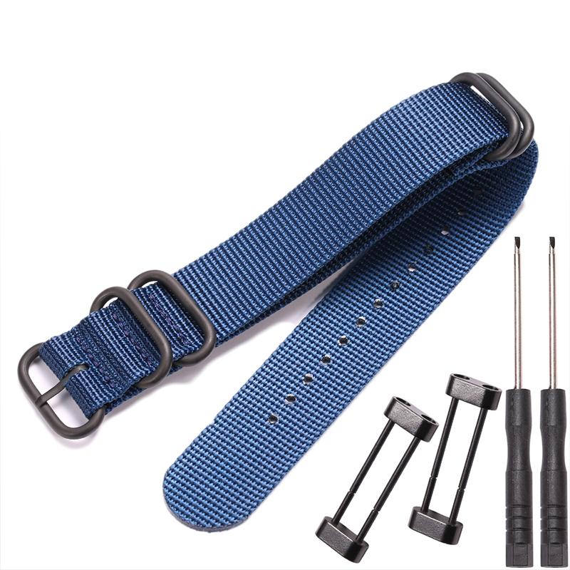 24mm Nylon Strap Suitable for Suunto Core Outdoor Sports Waterproof Female Bracelet Men Smartwatch Band Watch Accessories