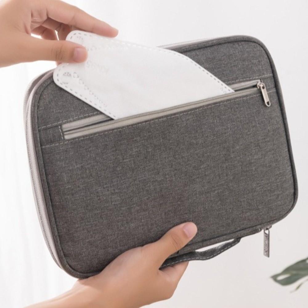 Large Capacity Passport Bag Solid Color Card Storage Bag Creative Travel Wallet Men
