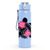 1PC Sea Turtle Pink Flower Ocean Print 750ml Color Plastic Sports Water Bottle Leakproof Flip Straw Lid Suitable for Sports Office Home Use