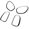 4pcs Headlight and Taillight Bezel Trim 51139801573 for Countryman R60 2010 to 2016 Gloss Black