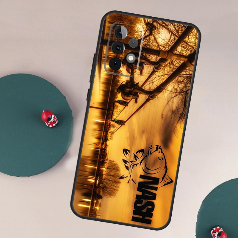 Nash Fishing Logo Cover For Samsung Galaxy A54 A34 A24 A14 A13 A23 A33 A53 A73 A51 A71 A12 A22 A32 Case