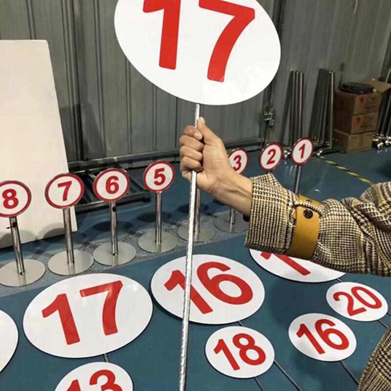 Shooting Range Ground-Insert Number Plates