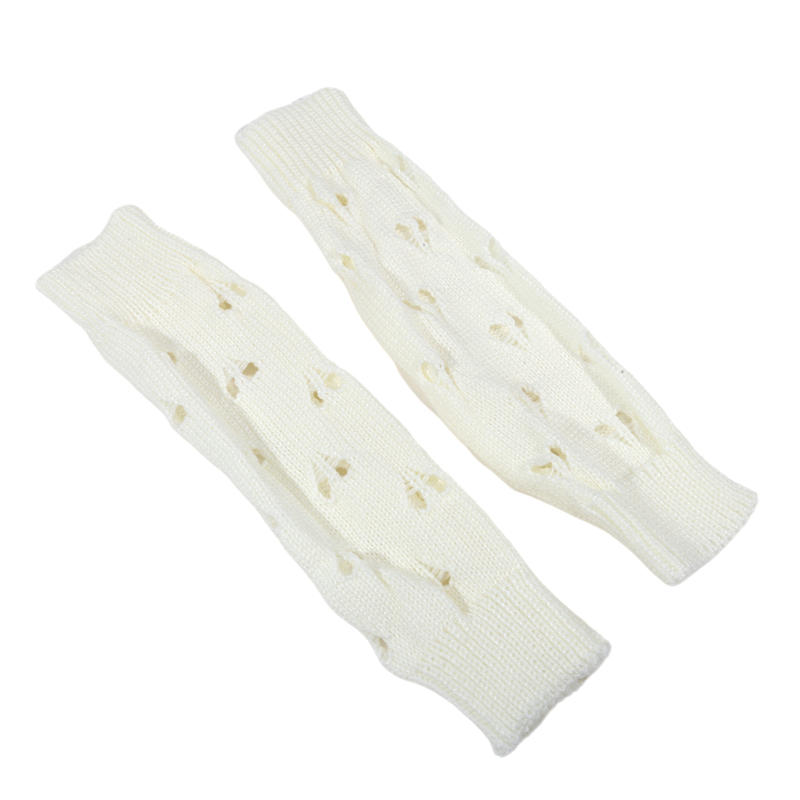 1 пара женских утеплителей для рук с отверстием для большого пальца длиной до локтя, эластичные трикотажные рукава для сохранения тепла, однотонные, без пальцев