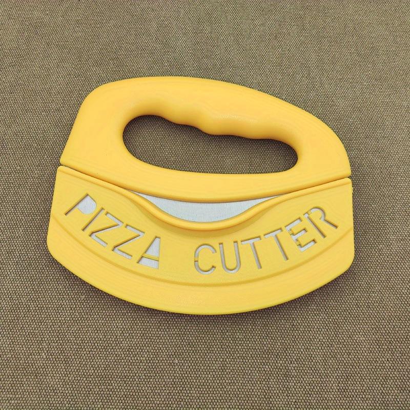 1 шт. Легкий ручной полукруглый нож для пиццы - Прочная нержавеющая сталь с защитным чехлом - Универсальный рокерный дизайн для пиццы и выпечки