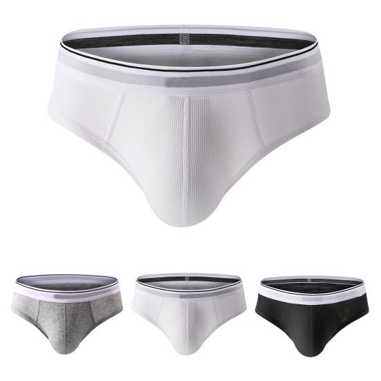 Мужские трусы с широким поясом и средней посадкой, модальные трусы, дышащие, 3D-крой, быстросохнущие, бесшовные