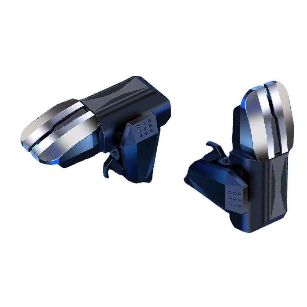 1 Pair S1 6-finger Chicken-eating Joystick Aim Mechanical Key-assisted Button Mobile Phone Gaming Accessorie