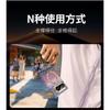 Puraxmax Phone Case With Dual Axis 360 Rotating Magnetic Stand Full Coverage Shockproof PU Leather Cover IPhone