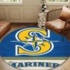 Mariners Team Logo Round mat, Anti-slip Circle Carpet Chair rug For livingroom,Bedroom, doormat home decor Gift Christmas Gifts