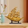 Smooth Sailing Boat Ornament Sailboat Statue Table Centerpiece Cabinet Housewarming Gift Decorative
