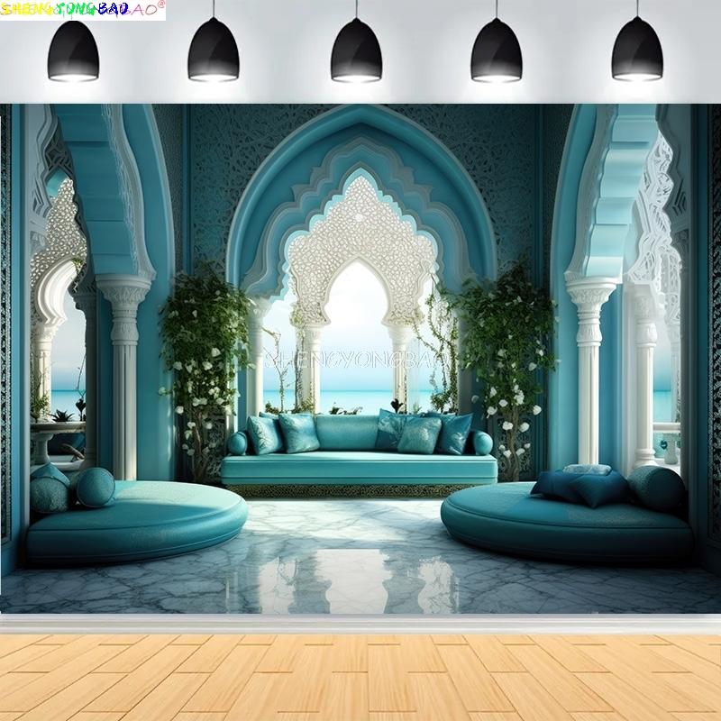 Interior Wall And Floor Mouldings Photography Backdrops Retro Joinery Wood Paneling Palace Wedding Photo Background OR-09