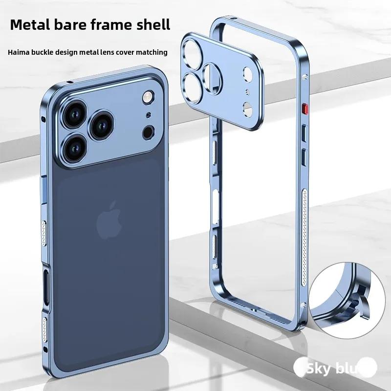 Цветной Прочный Алюминиевый Сплав Тонкий Каркас Чехол Для IPhone 17 Pro Max 17 Air 17Pro Теплоотвод Защита От Падений