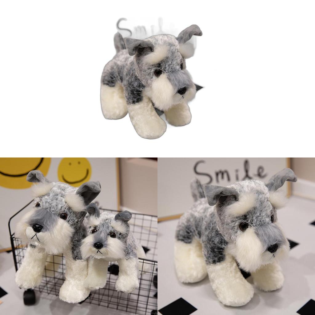 Plush Schnauzer Dog Toy For Kids Soft Animal Stuffed Animal Gift