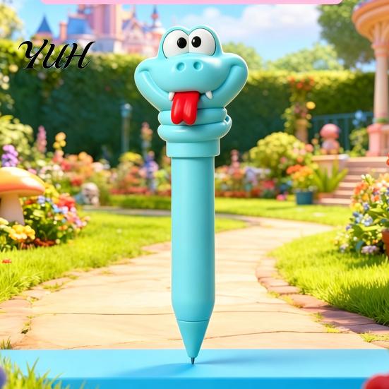Gel Pen Retractable Ballpoint Snake Smooth Writing Fade-Resistant Waterproof Ink for Journaling Notes Fun School Supply Study