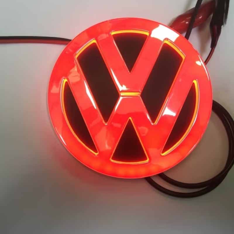 Для VOLKSWAGEN Новый 11 см Светодиодная Задняя Наклейка-Значок на Багажник Для VW Polo Golf Jetta Beetle CC Tiguan Touran Passat MK7 MK5 B5