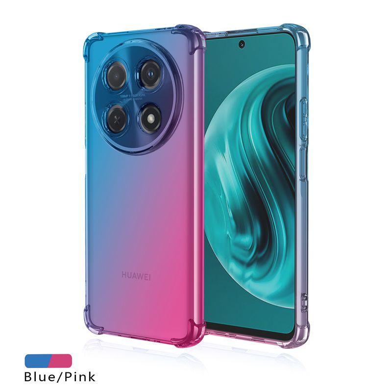 Силиконовый чехол с градиентом для Huawei Nova 12i 12 SE 12S 12pro Lite Nova 11 Pro 11i 10 9 SE с четырьмя углами, противоударные подушки безопасности, мягкий полупрозрачный чехол из ТПУ