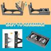 Pet Folding Table Cat Dog Bowl Adjustable Lifting Bracket Double Stainless Steel Food Water Bowl Slow Food Bowl Pet Accessories