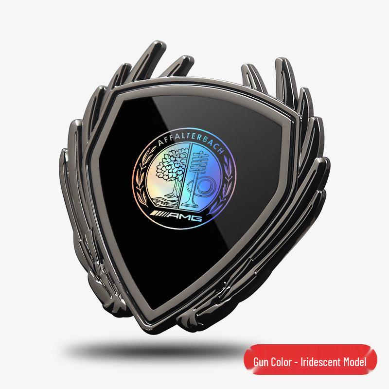 Металлическая наклейка-эмблема крыла для автомобиля Mercedes GLA35/G45 AMG, боковое окно кузова