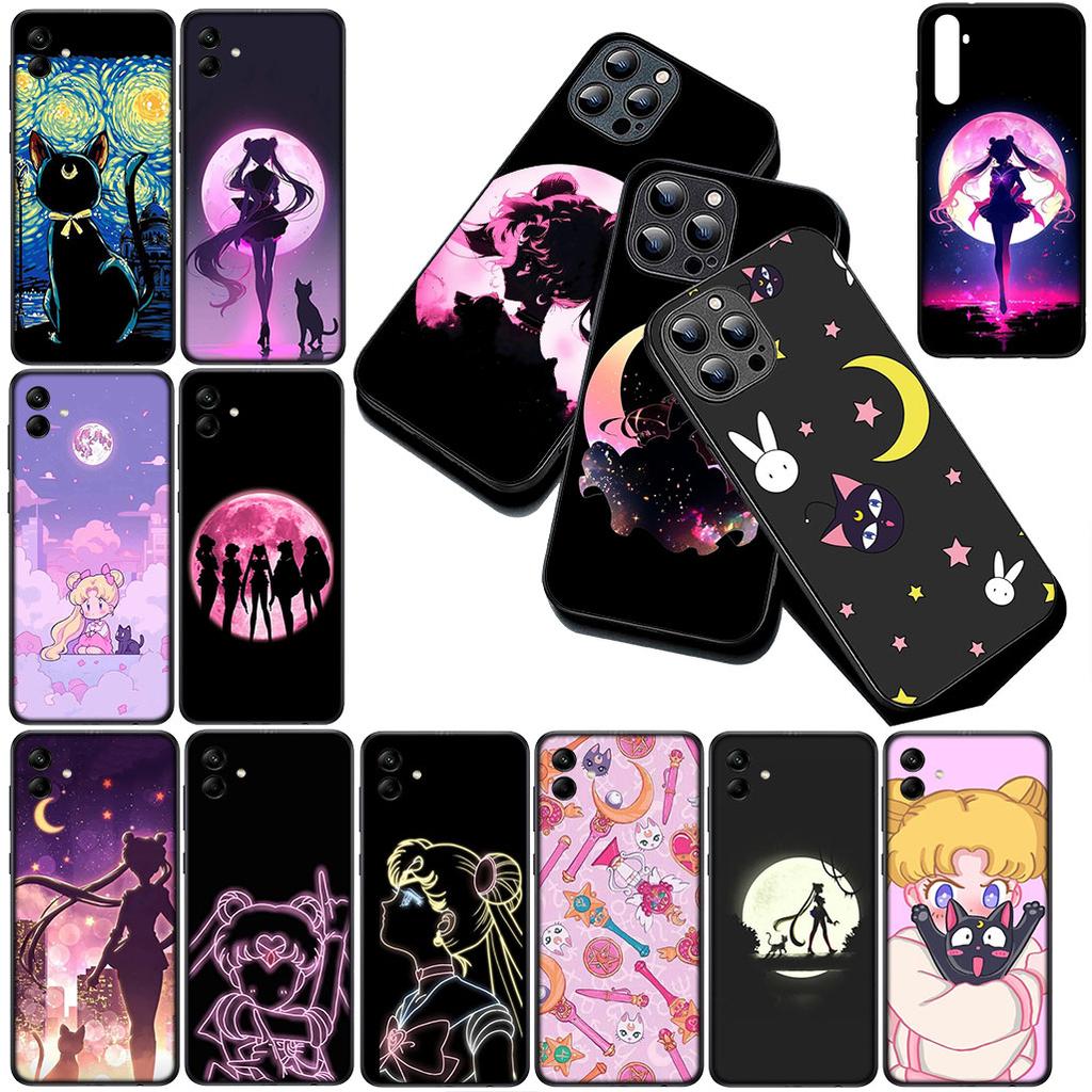 Cover for Samsung Galaxy S10 S8 S9 Plus A33 A34 A31 70 A71 A72 Note 20 9 8 S10E Phone Case Cartoon S-Sailors Anime Moons Girl