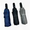 Out of Germany! Nano Quick-Dry Fabric Ten-Rib Fully Automatic Black Coating Umbrella, Large Double Umbrella for Adults, Sun Protection