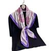 Spring And Summer 90Cm Silk Scarf Women'S Satin Printing Imitation Silk Scarf Large Square Scarf Temperament Shawl Bag Headscarf