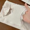 Women's Summer Cotton Jacquard Print 10A Bacteri Resistant Mid Waist Breathable Briefs