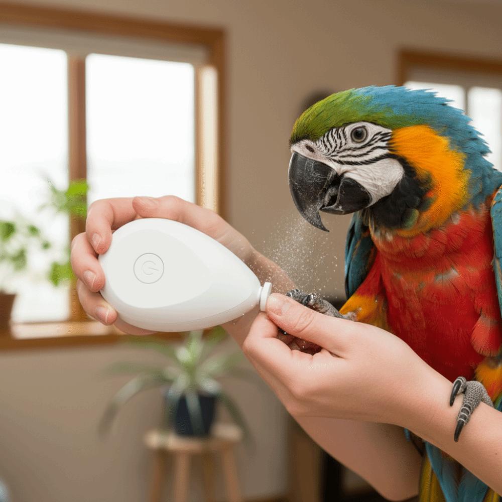 with 4 Polishing Heads Electric Parrot Nail Trimmer Portable Bird Nail Cutter Bird Nail Care