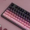 Xiaomi Градиентные Черно-Розовые Боковая гравировка Колпачки для клавиш PBT Double Shot Колпачок для клавиш Для переключателей Cherry MX Игровая Механическая клавиатура RGB Колпачки для клавиш