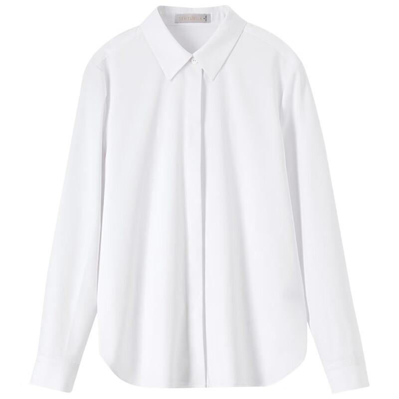 Sentubila Wrinkle-Resistant Easy-Care Women's Shirt Spring Autumn Professional Commuter Formal Long Sleeve Top