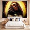 Jesus (1) Custom Name Tapestry Wall Hanging Tapestry Wall Art Decor for Bedroom Living Room