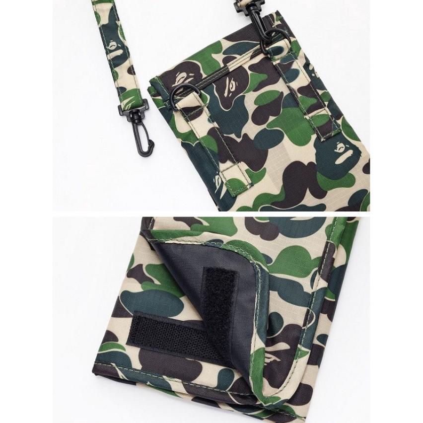 Japanese Magazine Bonus: Ape Head Camouflage Waterproof Foldable Shoulder Bag & Passport Holder