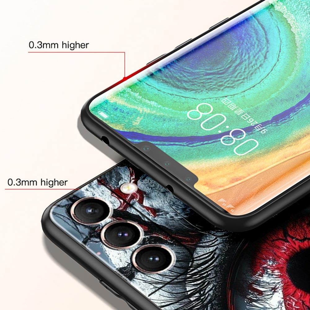 Spooky Scary Red Eye Phone Case Cover for Samsung Galaxy S26 S25 S24 S23 S22 S20 S21 FE Ultra S25 Edge Plus 5G Soft TPU Shell