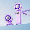 Personal Rechargeable Fan Air Cooler 1-199 Speed Adjustable Digital Display 105,000RPM Strong Airflow Foldable Cooling Fan