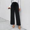YYFS Женские модные повседневные весенне-осенние однотонные свободные брюки со средней талией и капри