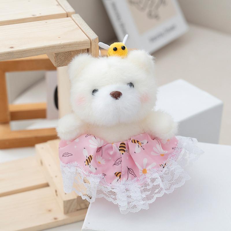 Toy Bear Plush Keychain Soft Stuffed Animal Backpack Accessory Collectors Gift