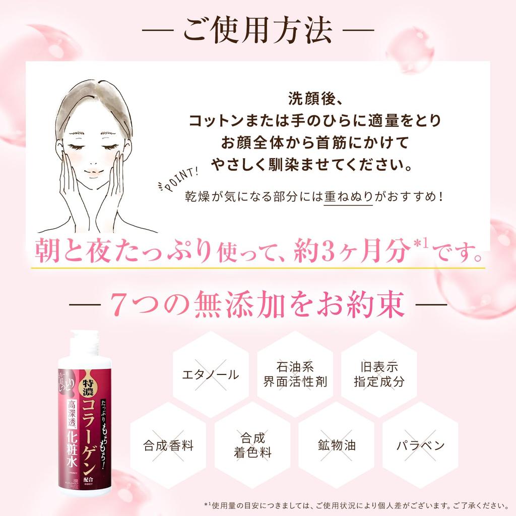 Plenty of Collagen and Collagen High Penetration Lotion Approximately 3 Months Penetrating Lotion Water Retention Capacity Large Capacity Chewy!